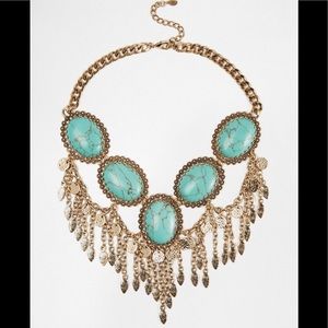Aldo Calcite Turquoise Stone necklace